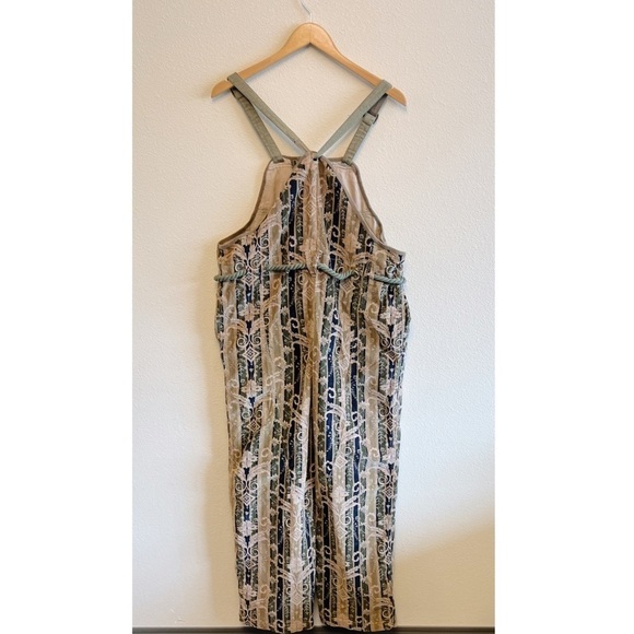 Free People Hold on Cords Overalls in Navy Combo - Picture 3 of 12